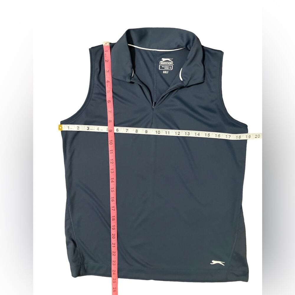 Slazenger Blue Zip-Up Sleeveless  Top L